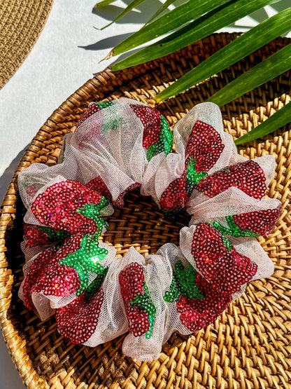 Strawberry Fields | Classic Scrunchie