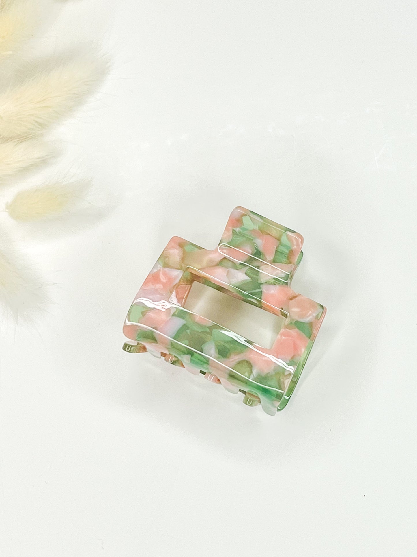 Mint + Pink | Square Claw
