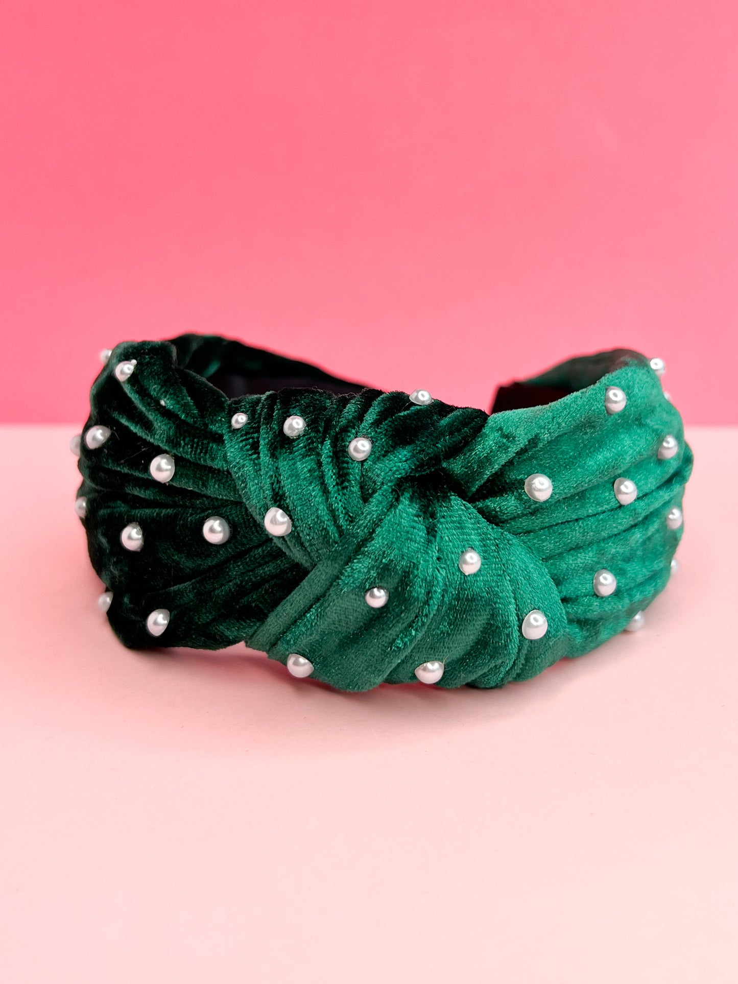 Evergreen Pearl | Knotted Headband