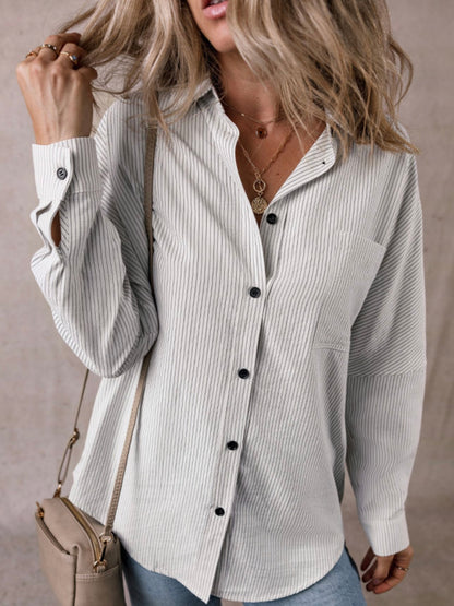 Classic Stripe Boyfriend Button Down