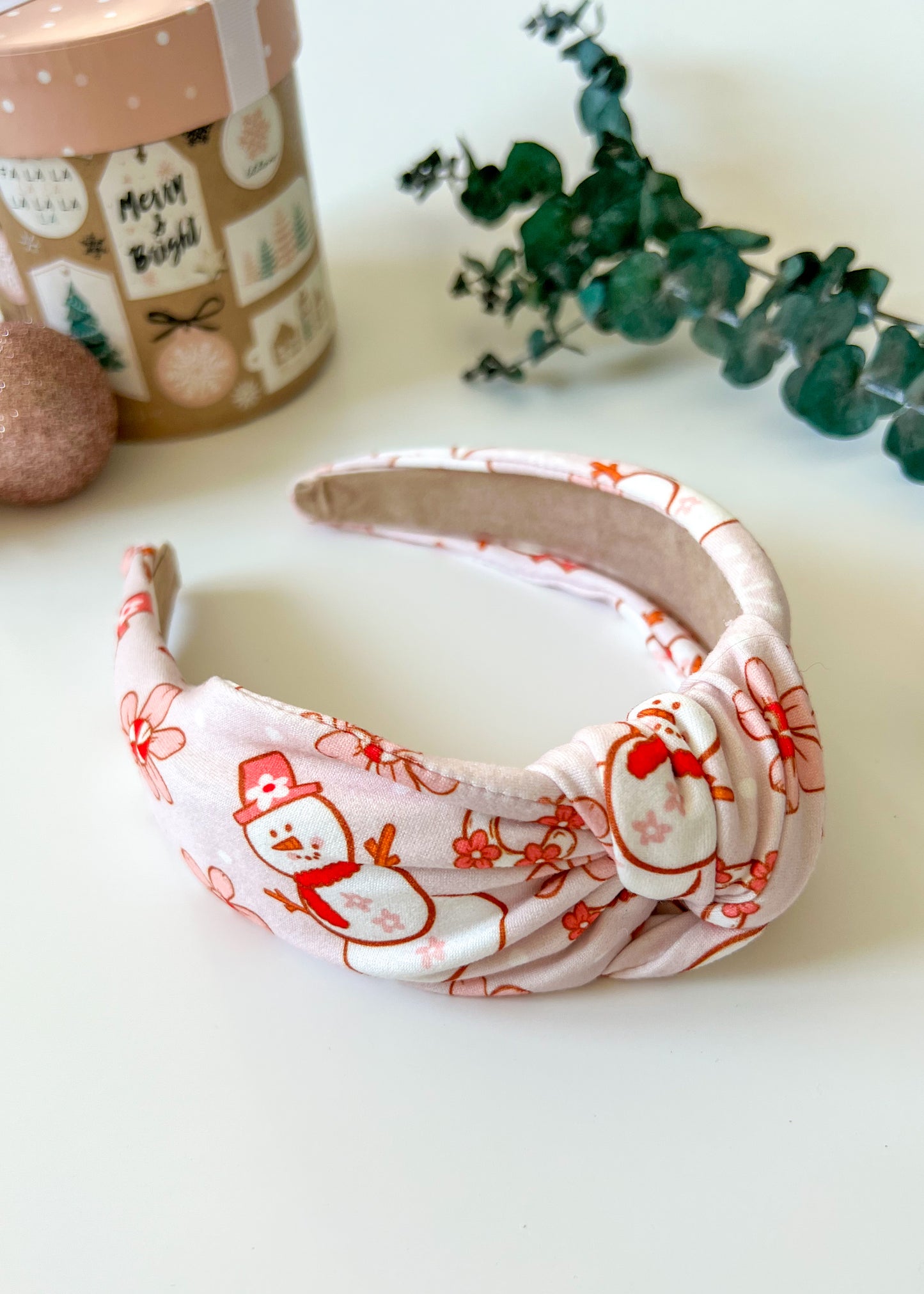 Floral Frosty | Knotted Headband