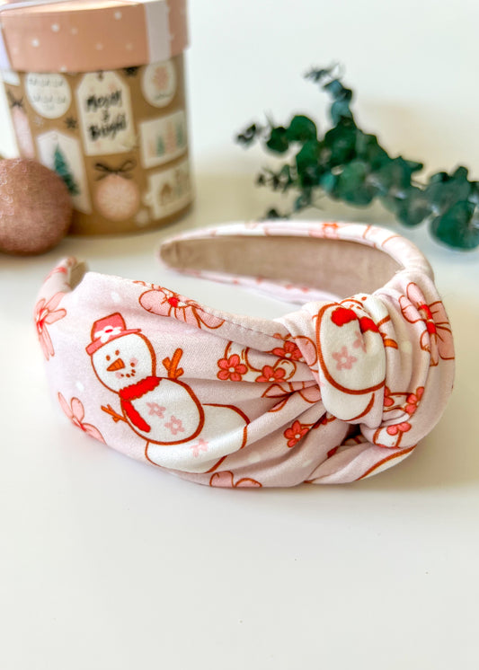 Floral Frosty | Knotted Headband