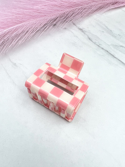 Think Pink | Checkered Square Claw